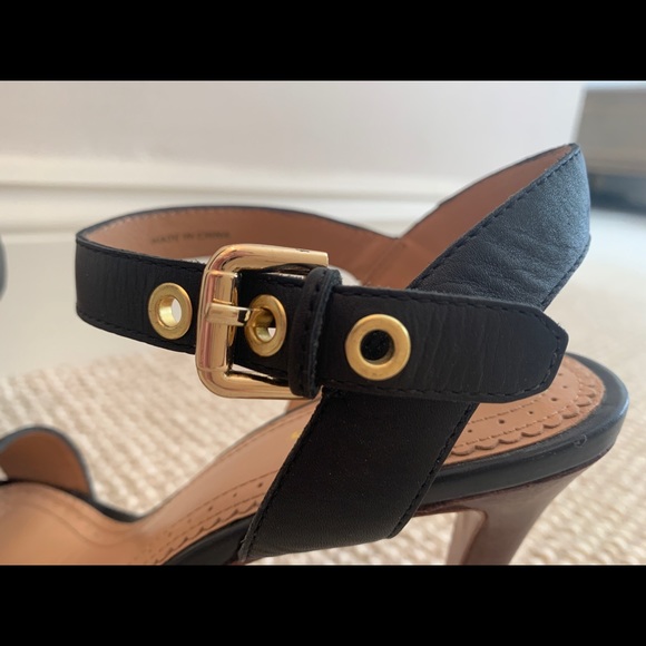 Navy Brooks Brothers Ankle Strap Sandals - Picture 7 of 8